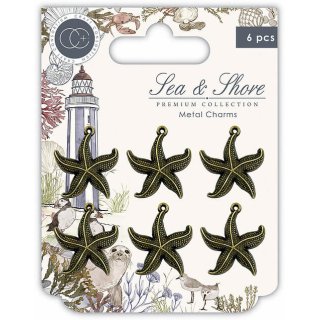 Craft Consortium Sea & Shore Metal Charms - Star Fish
