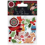 Craft Consortium Tis The Season - Chipboard Ephemera 21pc