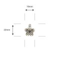 Craft Consortium Wildflower Meadow Special Edition Metal Charms - Silver Flowers
