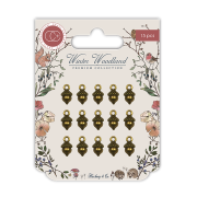 Craft Consortium Winter Woodland - Metal Vintage Acorn Charms