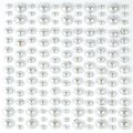 Craft Consortium The Essential Embellishments - Silver Adhesive Pearls