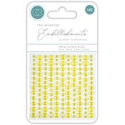 Craft Consortium The Essential Embellishments - Adhesive Dew Drops - Yellow