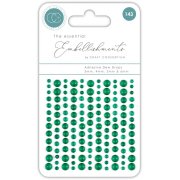 Craft Consortium The Essential Embellishments - Adhesive Dew Drops - Green