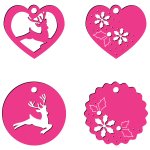 Craft Concepts Dies Set - Christmas Tags Reindeer & Winter