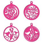 Craft Concepts Dies Set - Swirls & Birds Bauble Christmas Tags