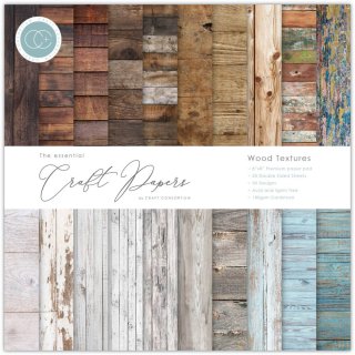 Craft Consortium The Essential Craft Papers 8x8 Paper Pad - Wood Textures