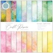 Craft Consortium The Essential Craft Papers 8x8 Paper Pad - Grunge Light Tones