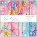 Craft Consortium The Essential Craft Papers 8x8 Paper Pad - Ink Drops Candy