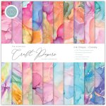 Craft Consortium The Essential Craft Papers 8x8 Paper Pad - Ink Drops Candy