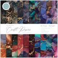 Craft Consortium The Essential Craft Papers 12x12 Paper Pad - Ink Drops Midnight