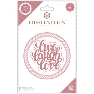 Craft Consortium Dienamix Die - live laugh love