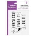 Crafter's Companion Quirky Sentiment Stamp - Prosecco Made Me