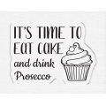 Crafter's Companion Quirky Sentiment Stamp - Drink Prosecco
