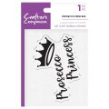 Crafter's Companion Quirky Sentiment Stamp - Prosecco Princess