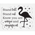 Crafter's Companion Quirky Sentiment Stamp - Stand Tall
