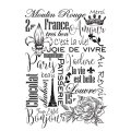 Sara Signature Collection Parisian A6 Acrylic Stamps - Beau Collage