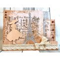 Sara Signature Collection Parisian A6 Acrylic Stamps - Beau Collage