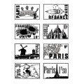 Sara Signature Collection Parisian A6 Acrylic Stamps - French Stamps
