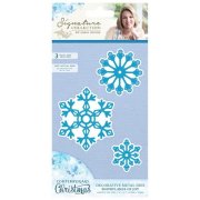 Sara Signature Collection Contemporary Christmas Die - Snowflakes of Joy