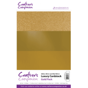 Crafter's Companion Luxury A4 Cardstock Pack - Gold
