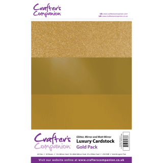 Crafter's Companion Luxury A4 Cardstock Pack - Gold