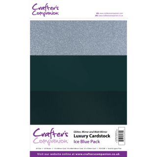 Crafter's Companion Luxury A4 Cardstock Pack - Ice Blue