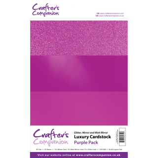 Crafter's Companion Luxury A4 Cardstock Pack - Purple