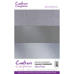 Crafter's Companion Luxury A4 Cardstock Pack - Silver