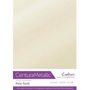 Centura Metallic A4 Card 10pk - Pale Gold