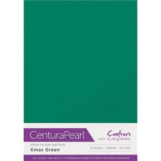 Centura Pearl A4 Card 10pk - Xmas Green