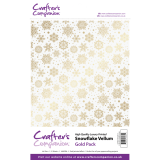 Snowflake Vellum - Gold