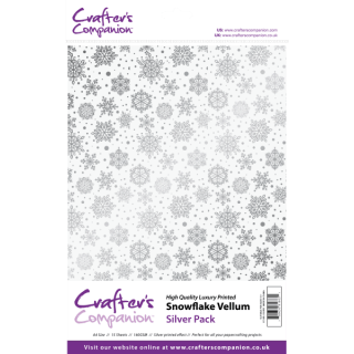Snowflake Vellum - Silver