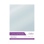 Centura Metallic A4 Card 10pk - Pale Silver
