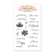 Craftwork Cards Clear Stamp Set - Scrumptious Sentiments