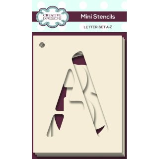Set of 26 Mini Alphabet Stencils