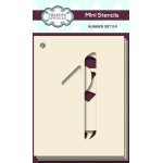 Set of 10 Mini Number Stencils