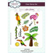 Lisa Horton A5 Clear Stamp Set - Tropical Island