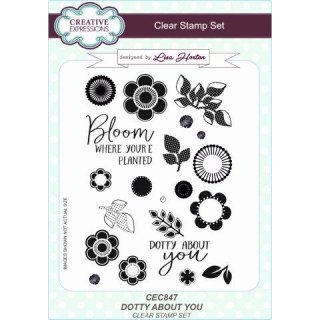 Lisa Horton Clear Stamp Set - Dotty About You