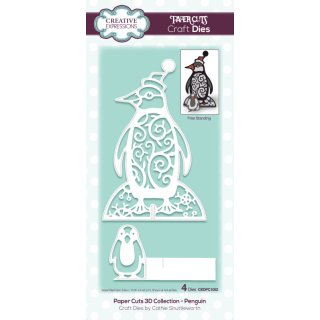 Paper Cuts 3D Collection Dies - Penguin