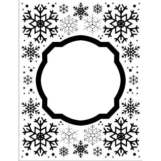 Creative Expressions Embossing Folder - Eve's Snowflakes
