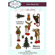 Lisa Horton A5 Clear Stamp Set - It Moose Be Christmas