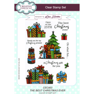 Lisa Horton A5 Clear Stamp Set - The Best Christmas Ever