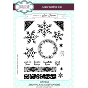 Lisa Horton A5 Clear Stamp Set - Snowflake Companions