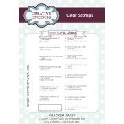 Lisa Horton A6 Clear Stamp Set - Cracker Jokes