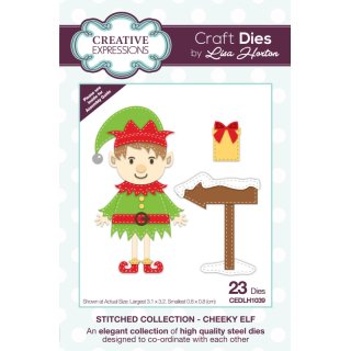 Lisa Horton Craft Dies - Stitched Collection - Cheeky Elf