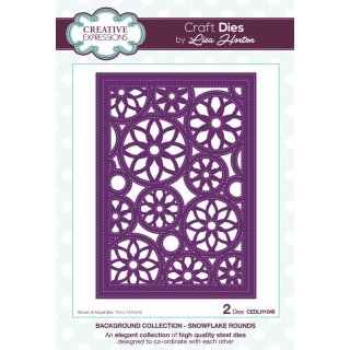 Lisa Horton Craft Dies - Background Collection - Snowflake Rounds
