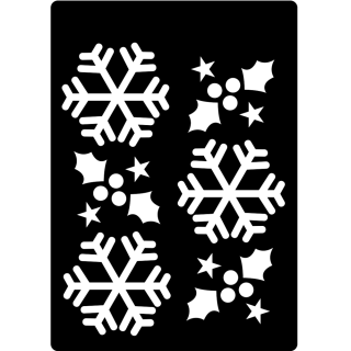 Creative Expressions Mini Stencil - Winter Holly