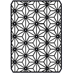 Geometric Star A5 Stencil