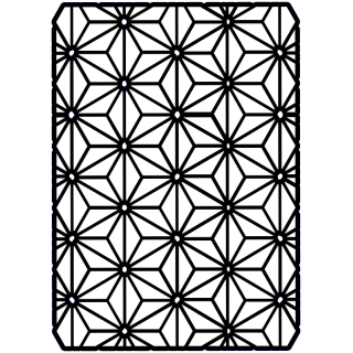 Geometric Star A5 Stencil