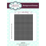 Lisa Horton A6 Background Stamp - Houndstooth Cloth